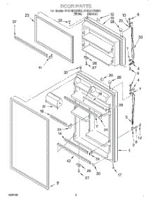 02 - Door parts for Roper Refrigerator RT21AKXGW01 from AppliancePartsPros.com
