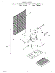 03 - Unit parts for Roper Refrigerator RT12VKYEN00 from AppliancePartsPros.com