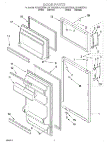 04 - Door, Lit / Optional parts for Roper Refrigerator RT12VKXEW01 from AppliancePartsPros.com