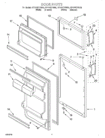 04 - Door, Lit / Optional parts for Roper Refrigerator RT12VKXEN00 from AppliancePartsPros.com