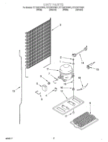 03 - Unit parts for Roper Refrigerator RT12VKYHN01 from AppliancePartsPros.com