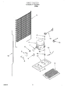03 - Unit parts for Roper Refrigerator RT12VKYHW00 from AppliancePartsPros.com