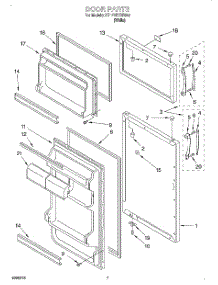 04 - Door, Optional parts for Roper Refrigerator RT12VKYHW00 from AppliancePartsPros.com