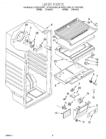 02 - Liner parts for Roper Refrigerator RT12VKYEN01 from AppliancePartsPros.com
