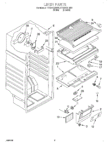 02 - Liner parts for Roper Refrigerator RT12VKXHN00 from AppliancePartsPros.com