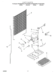 03 - Unit parts for Roper Refrigerator RT12VKYHW02 from AppliancePartsPros.com