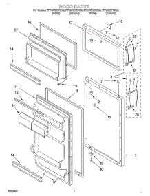 04 - Door, Optional parts for Roper Refrigerator RT12VKYHW02 from AppliancePartsPros.com