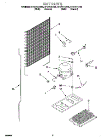 03 - Unit parts for Roper Refrigerator RT12VKXDW00 from AppliancePartsPros.com