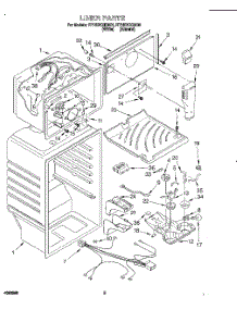 03 - Liner parts for Roper Refrigerator RT16DKXDN01 from AppliancePartsPros.com