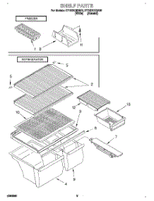 05 - Shelf, Lit / Optional parts for Roper Refrigerator RT16DKXDN01 from AppliancePartsPros.com
