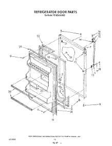 08 - Refrigerator Door , Not Illustrated parts for Roper Refrigerator RT16DKXVW00 from AppliancePartsPros.com