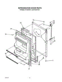 08 - Refrigerator Door, Lit / Optional parts for Roper Refrigerator RT16DKXVW11 from AppliancePartsPros.com