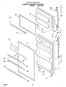 02 - Door parts for Roper Refrigerator RT16DKXBL01 from AppliancePartsPros.com