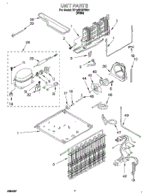 04 - Unit parts for Roper Refrigerator RT18EKREW03 from AppliancePartsPros.com