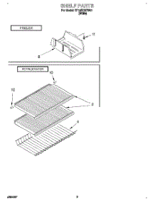 05 - Shelf, Lit / Optional parts for Roper Refrigerator RT18EKREW03 from AppliancePartsPros.com