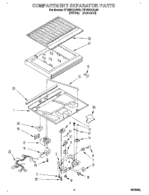 03 - Compartment Separator parts for Roper Refrigerator RT18DKXAW02 from AppliancePartsPros.com