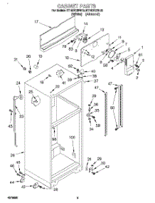 02 - Cabinet parts for Roper Refrigerator RT18DKXBW10 from AppliancePartsPros.com
