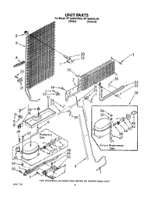07 - Unit parts for Roper Refrigerator RT18AKXZW00 from AppliancePartsPros.com