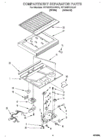 03 - Compartment Separator parts for Roper Refrigerator RT18DKXAW01 from AppliancePartsPros.com