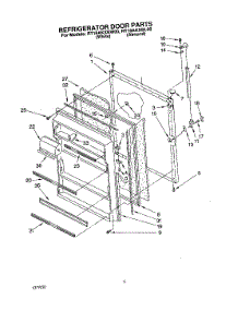 07 - Refrigerator Door, Lit / Optional parts for Roper Refrigerator RT18AKXBW00 from AppliancePartsPros.com