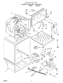 05 - Liner parts for Roper Refrigerator RT18DKXHW01 from AppliancePartsPros.com