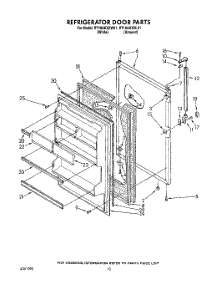 08 - Refrigerator Door, Lit / Optional parts for Roper Refrigerator RT18AKXXW01 from AppliancePartsPros.com