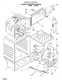05 - Liner parts for Roper Refrigerator RT18DKXEW05 from AppliancePartsPros.com