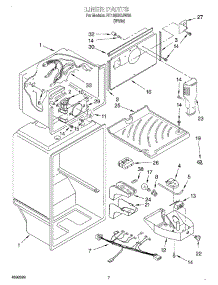 05 - Liner parts for Roper Refrigerator RT18HDXJW00 from AppliancePartsPros.com