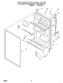 07 - Refrigerator Door, Lit / Optional parts for Roper Refrigerator RT18HDXBW00 from AppliancePartsPros.com