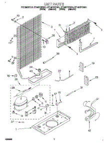 04 - Unit parts for Roper Refrigerator RT14HDYDW01 from AppliancePartsPros.com