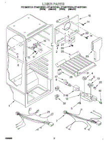 03 - Liner, Lit / Optional parts for Roper Refrigerator RT14HDXDW01 from AppliancePartsPros.com