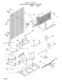 04 - Unit parts for Roper Refrigerator RT14HDYGW01 from AppliancePartsPros.com