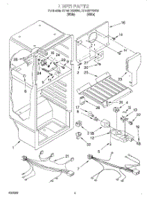 03 - Liner, Optional parts for Roper Refrigerator RT14HDXGW02 from AppliancePartsPros.com