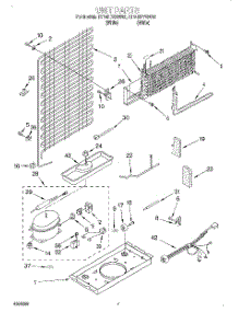 04 - Unit parts for Roper Refrigerator RT14HDXGW02 from AppliancePartsPros.com