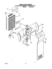 10 - Air Flow parts for Roper Refrigerator RS22AWXAW01 from AppliancePartsPros.com