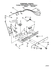 11 - Control parts for Roper Refrigerator RS22AWXAW01 from AppliancePartsPros.com