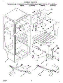 03 - Liner, Lit / Optional parts for Roper Refrigerator RT14HDYBW00 from AppliancePartsPros.com