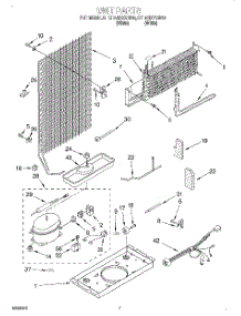 04 - Unit parts for Roper Refrigerator RT14HDXGW00 from AppliancePartsPros.com