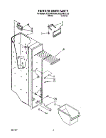 04 - Freezer Liner parts for Roper Refrigerator RS22ARXXW00 from AppliancePartsPros.com