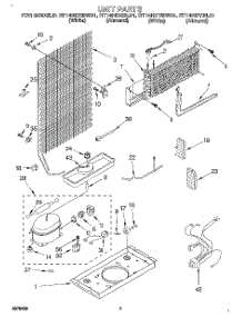 04 - Unit parts for Roper Refrigerator RT14HDYBW01 from AppliancePartsPros.com