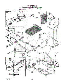 09 - Unit parts for Roper Refrigerator RS22ARXXW00 from AppliancePartsPros.com