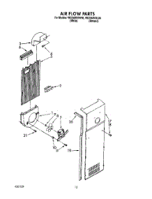 10 - Air Flow parts for Roper Refrigerator RS22ARXXW00 from AppliancePartsPros.com