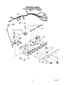 11 - Control parts for Roper Refrigerator RS22ARXXW00 from AppliancePartsPros.com