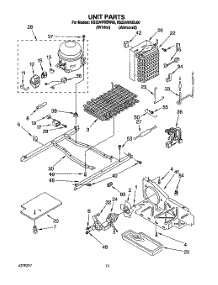 09 - Unit parts for Roper Refrigerator RS22AWXBL00 from AppliancePartsPros.com