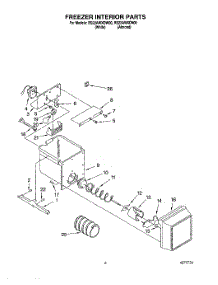 05 - Freezer Interior parts for Roper Refrigerator RS22AWXDN00 from AppliancePartsPros.com
