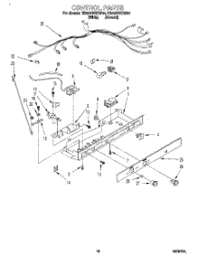 11 - Control parts for Roper Refrigerator RS22AWXDN00 from AppliancePartsPros.com