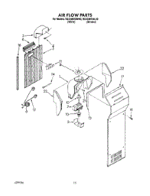 10 - Air Flow parts for Roper Refrigerator RS22AWXAW00 from AppliancePartsPros.com