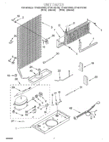 04 - Unit parts for Roper Refrigerator RT14HDXDN03 from AppliancePartsPros.com