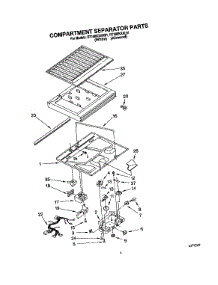 03 - Compartment Separator parts for Roper Refrigerator RT18BKXAW01 from AppliancePartsPros.com