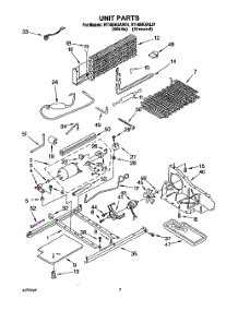 06 - Unit parts for Roper Refrigerator RT18BKXAW01 from AppliancePartsPros.com
